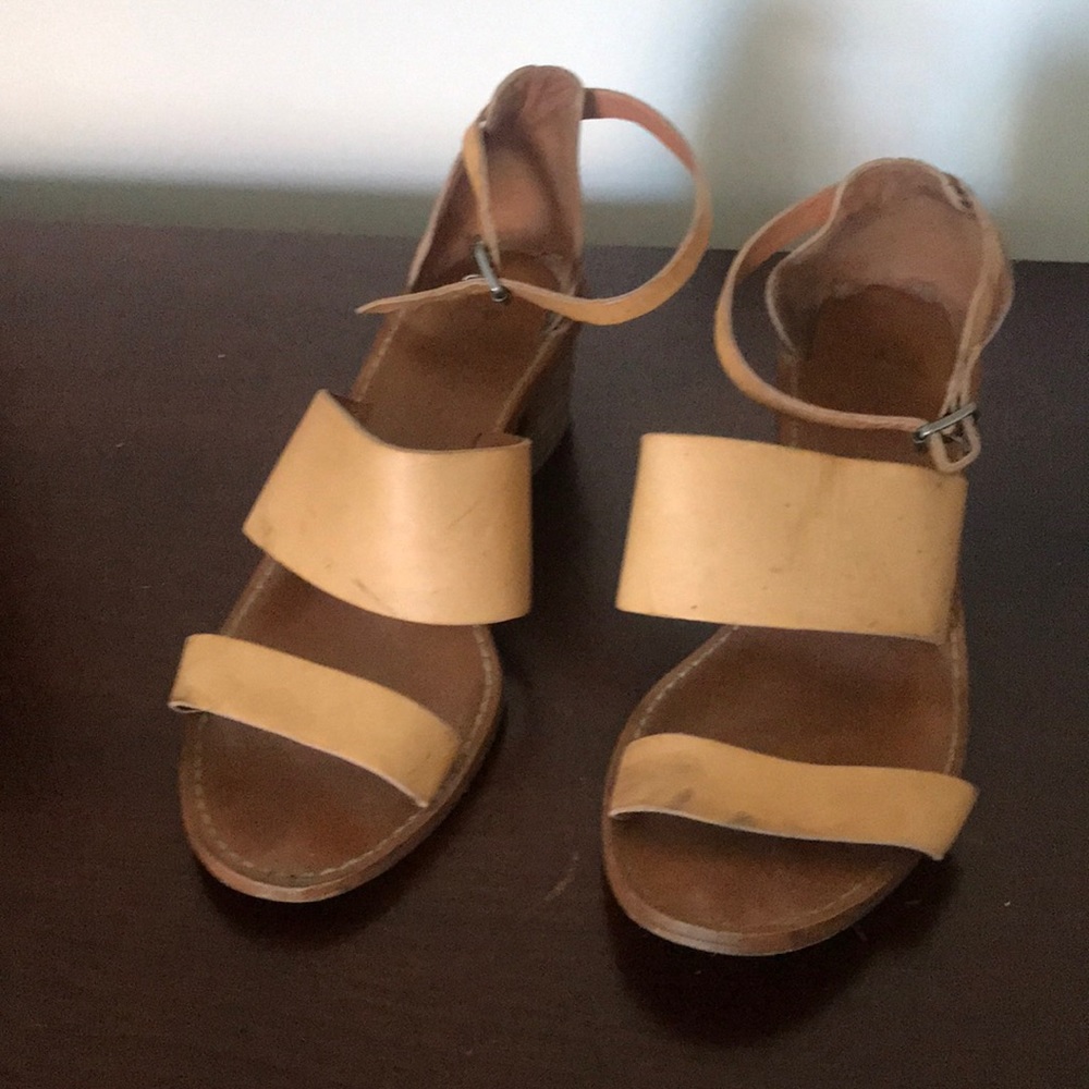 Madewell the Warren leather block heel sandals